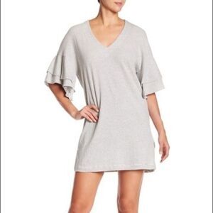 Lucky Brand Ruffle Sleeve Striped Mini Dress S‎